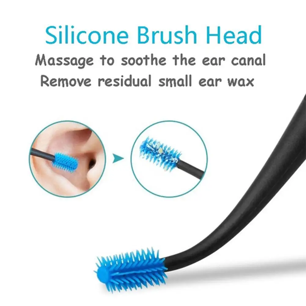 

1pcs Soft Silicone Double Head Ear Pick Ear Clean Tool Double-ended Earpick Ear Wax Curette Remover Ear Cleaner Design