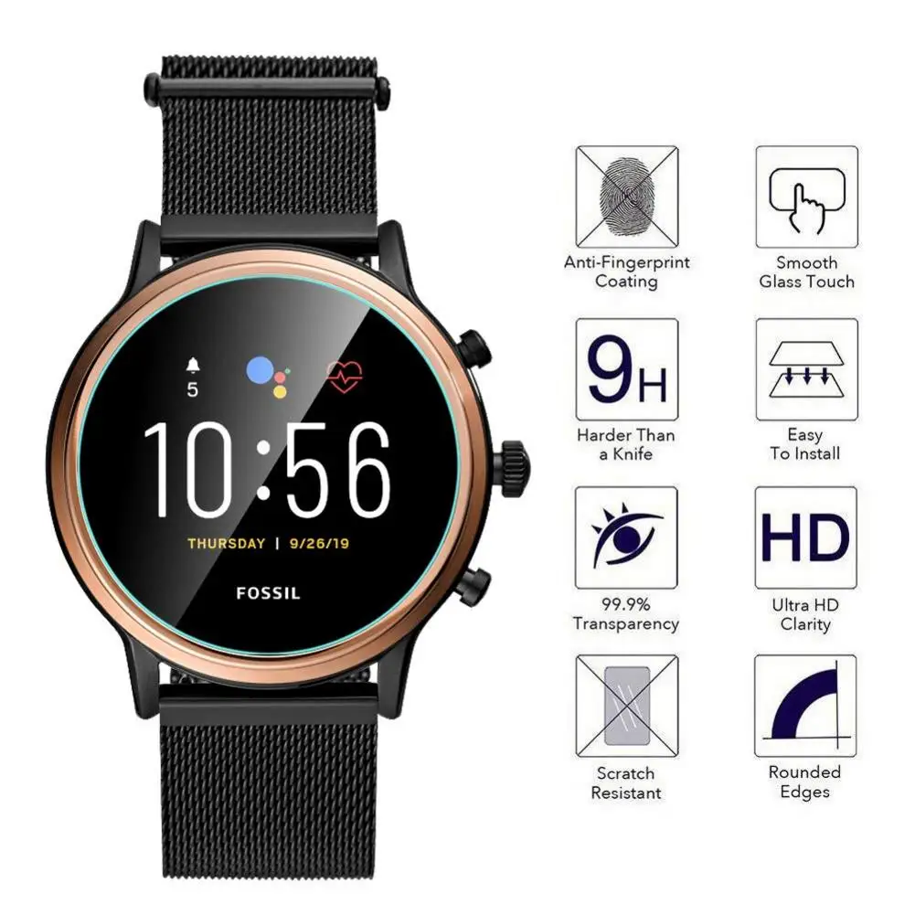 3 шт. закаленная пленка для Fossil Gen5 Julianna HR/SLOAN HR Gen4/Gen5 Carlyle закаленное стекло Защита
