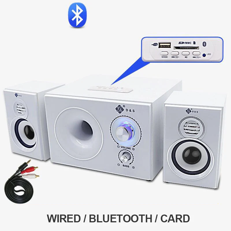 Новый Бас и тройной Регулируемый динамик s Bluetooth компьютерная настольная Колонка