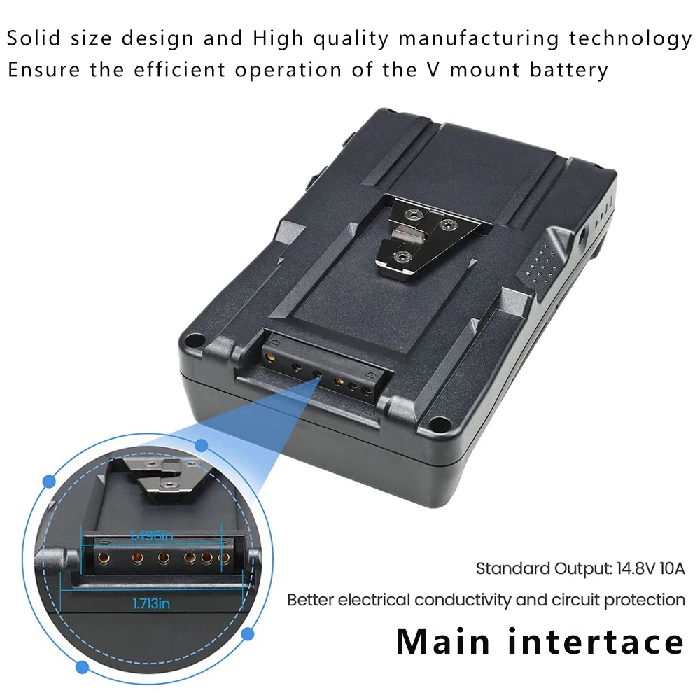 Литий-ионный аккумулятор 14 8 В BP-95/BP-160 с V-образным креплением для светодиодной