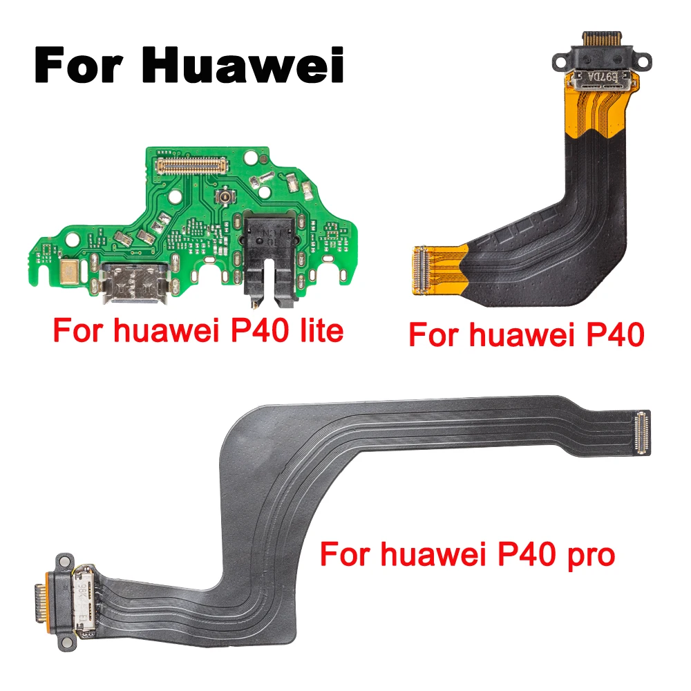 10 шт./лот док-разъем зарядный порт гибкий для Huawei P9 P10 P20 P30 P40 lite Plus Pro USB с
