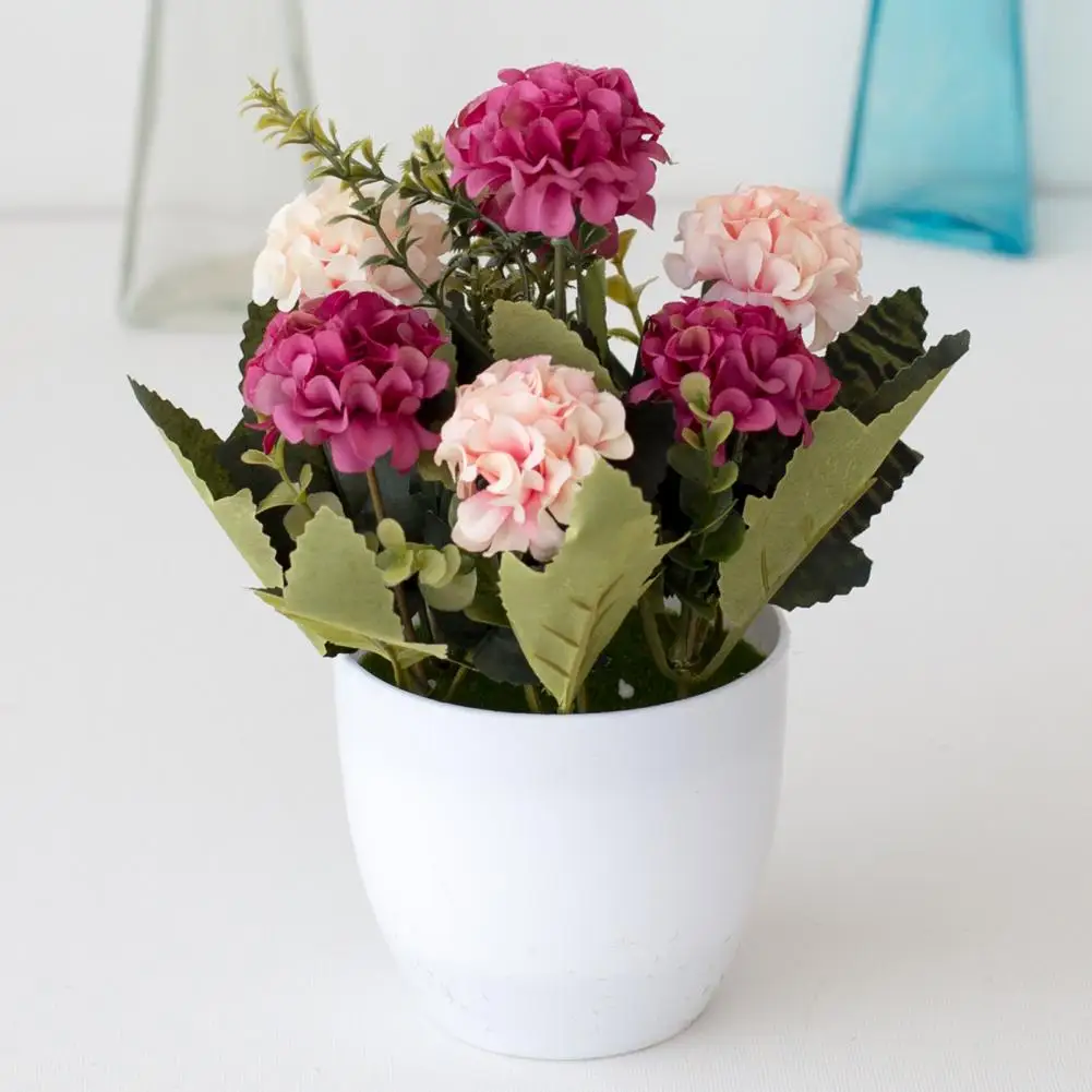 1 комплект моделирования растений в горшках бонсай искусственная Гортензия