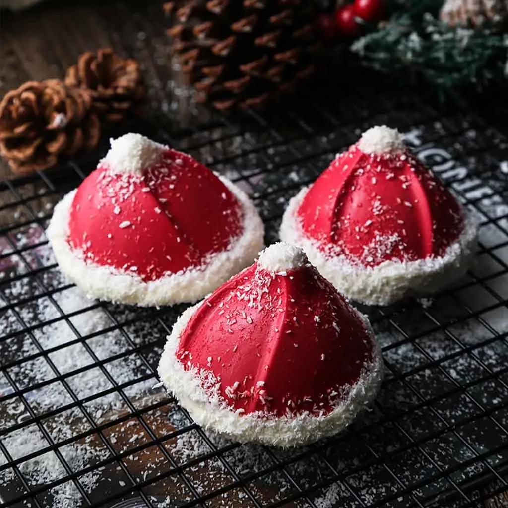 

3D Silicone Cake Mold Baking Mold Cake Mold Christmas Hat DIY Bakeware Kitchen Christmas decorations for home navidad #7