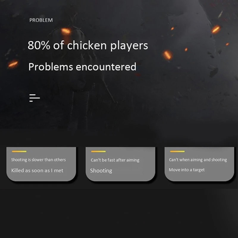 

Handle Game Controller,Auxiliary Artifact Physical Keys Gaming Finger Sets for PUBG Joystick Metal Mobile Game Artifact