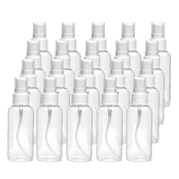 20 pcs 30 ml1oz clear plastic mist spray bottletransparent travel bottleportable refillable spray sprayer bottle for travel