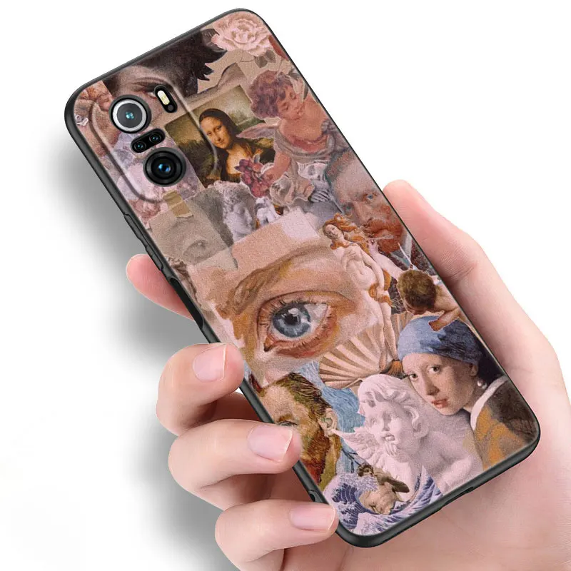 renaissance art painting phone case for xiaomi mi poco x3 nfc f3 gt m3 10t 11t 11x pro 11i a2 11 lite ne 5g civi tpu black cover free global shipping