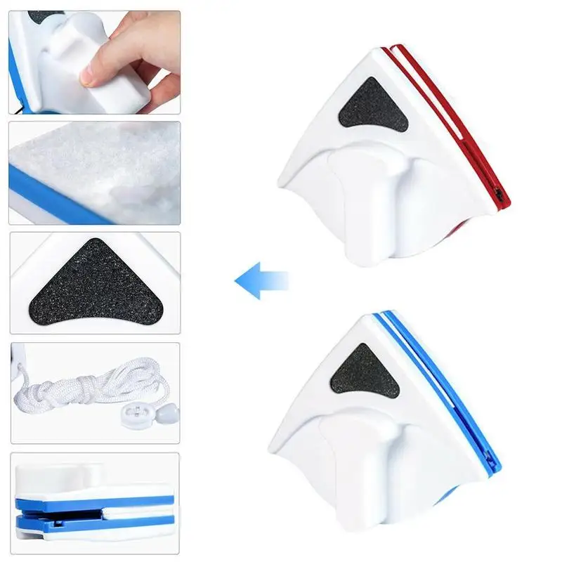

Magnetic Glass Cleaner Wiper brush Double Side Window Cleaner Magnets Household Glass Wiper Cleaning Tools for Washing Window