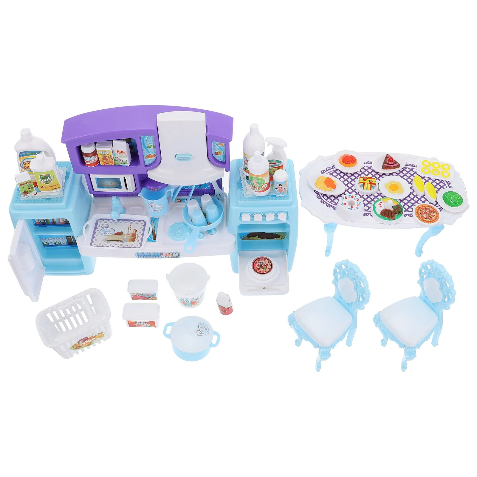 

1 Set Simulation Kitchen Toys Mini Cooking Toys with and Light for Kids
