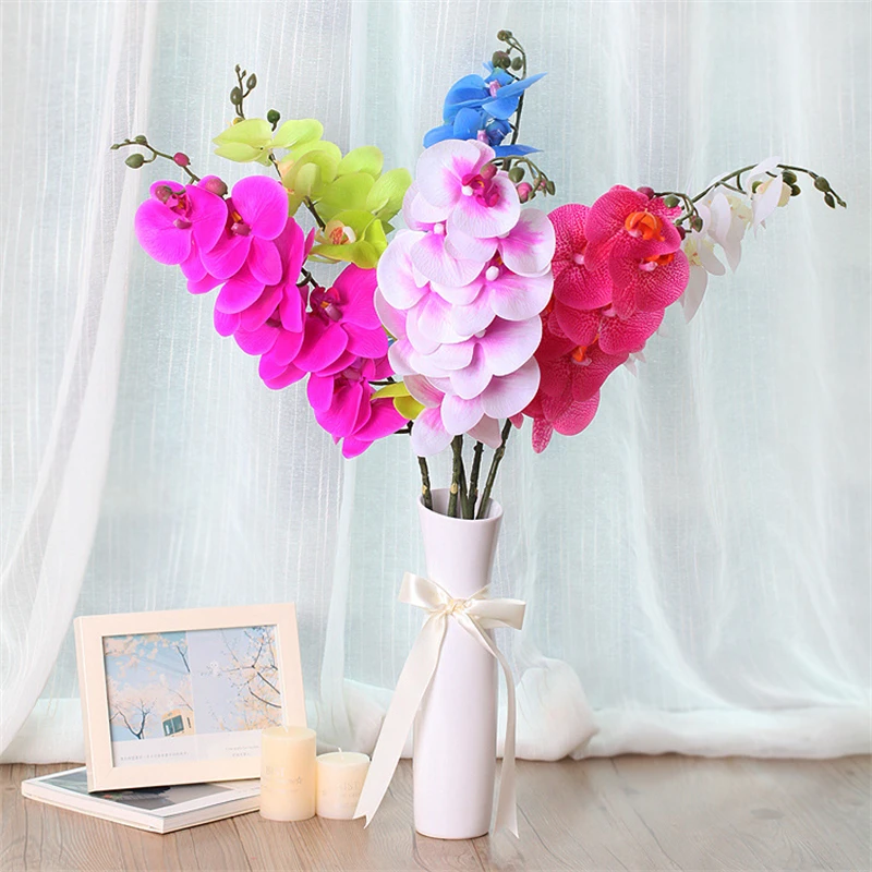 Украшение для дома Шелковая бабочка искусственный букет фаленопсис свадьбы