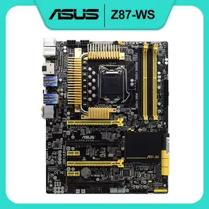 asus z87 ws intel z87 ddr3 32gb lga 1150 xeon e3 1241 v3 core i3 i5 i7 cpus hdmi pci e 3 0 usb 3 0 sata3 atx desktop motherboard free global shipping