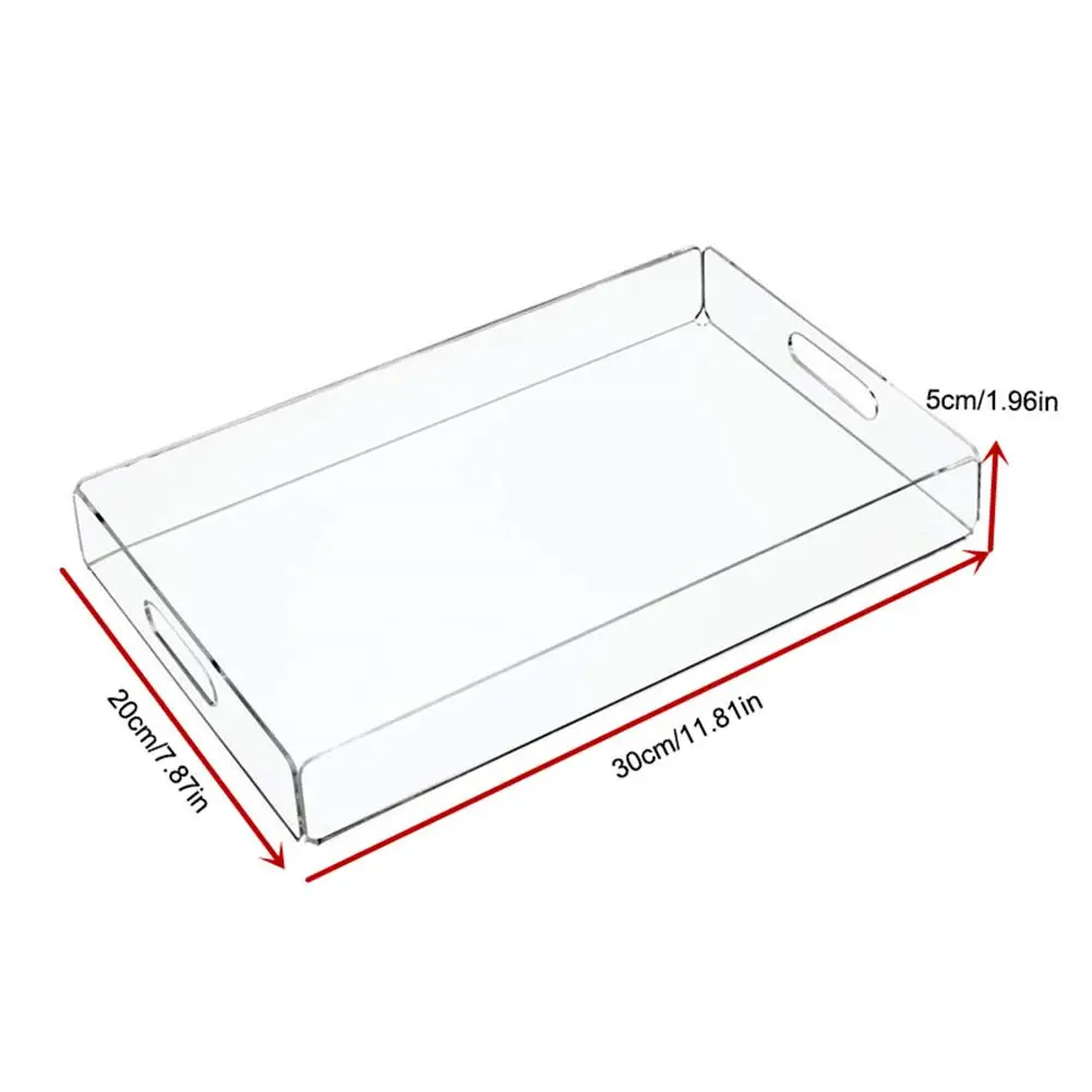 Кухонный акриловый поднос для чая и журнальный столик завтрака Ясный Акриловый