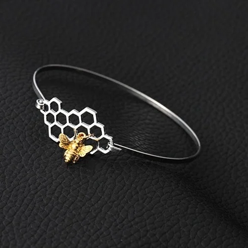 1 шт. высококачественный Женский браслет с пчелками классический полой Пчелой