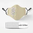 Маска для лица кабала кабалистская Древо жизни, 10 шт., многоразовая, из полиэстера, с фильтром