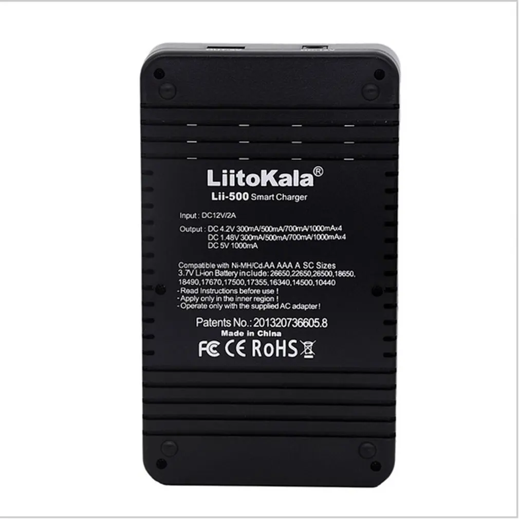 Зарядное устройство LiitoKala для батарей AA/AAA 3 7/1 2/18650/26650/16340/14500 с ЖК-дисплеем |