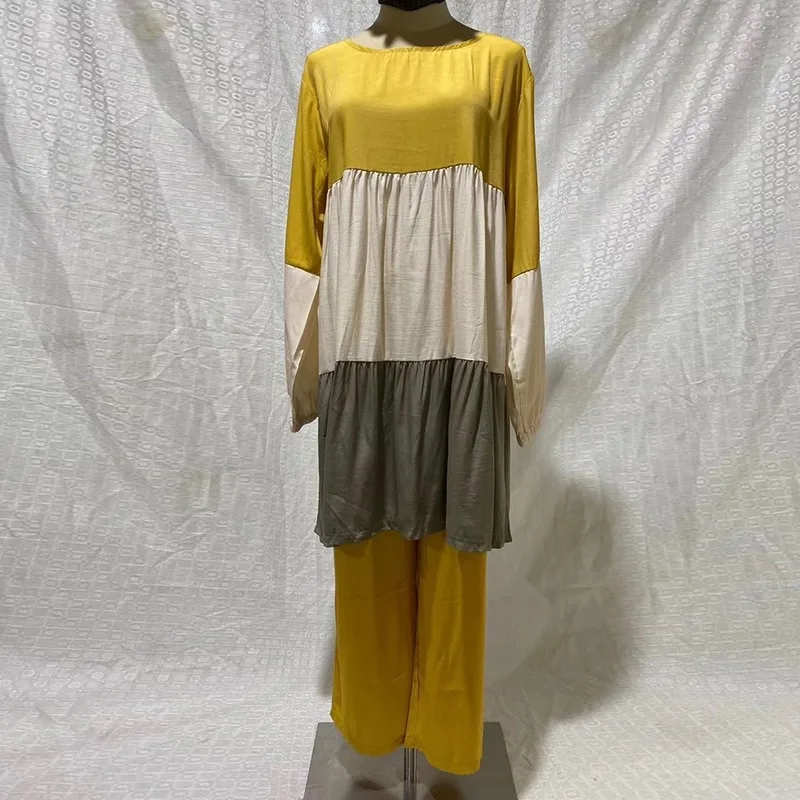 Женский комплекты для мусульман комплект из двух предметов Eid Рамадан Abaya Турция