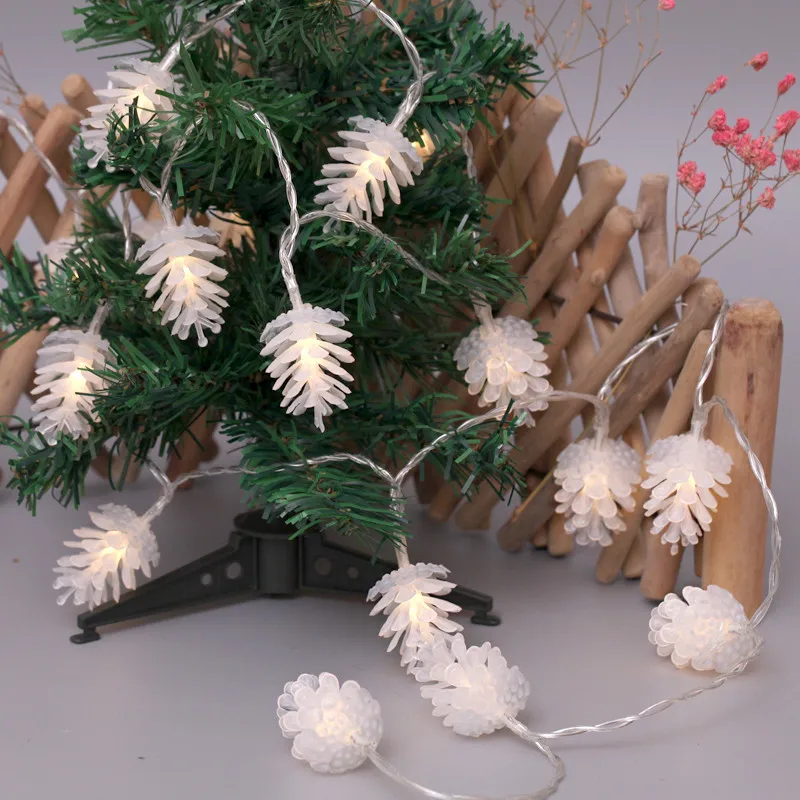 Рождественское украшение для дома Светодиодная гирлянда в форме елового конуса