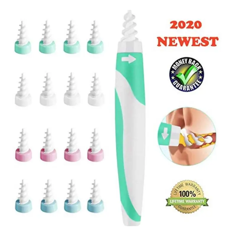 

2021 Hot 16 Pcs Care Soft Spiral Ear Cleaner Silicon Ear Spoon Tool Set For Ears Cares Health Tools Cleaner Ear Wax Removal Tool