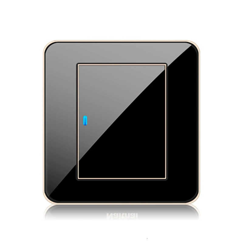 1 2 3 4 клавиши нажатие кнопки холодный черный зеркальный выключатель света любая