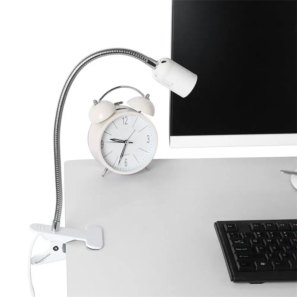 Держатель светодиодной лампы штепсельная вилка ЕС/США E27 гибкий светильник зажим