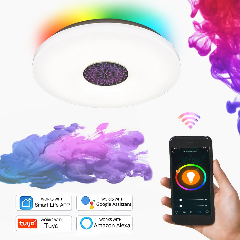 Современный потолочный светильник Guanhong wifi голосовое управление подходит для