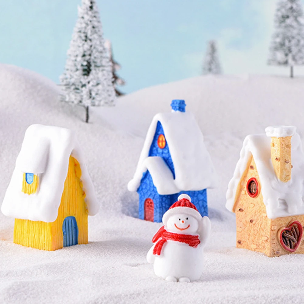 2019 новый милый Праздничный Рождественский домик микро Снежный пейзаж домашние