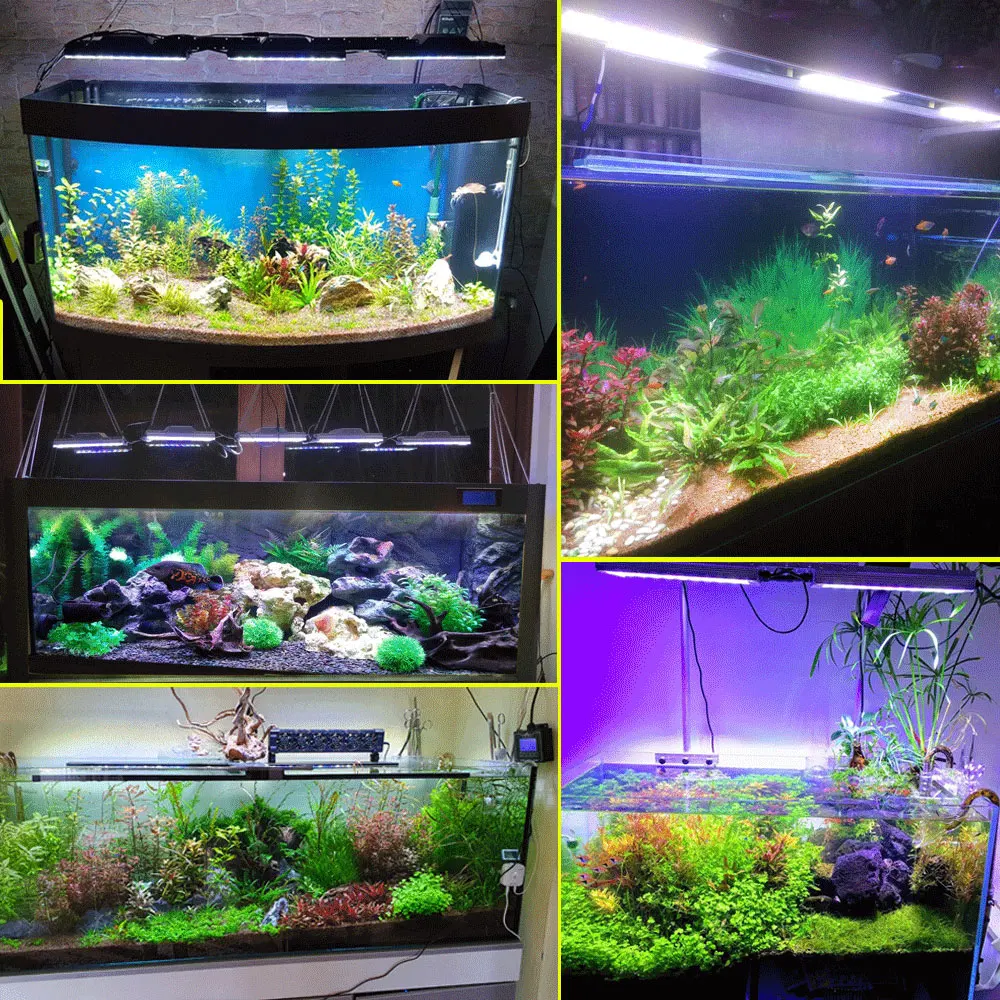2 шт. DSunY аквариумное светодиодное освещение для 120 см/48 &quotаквариумная лампа