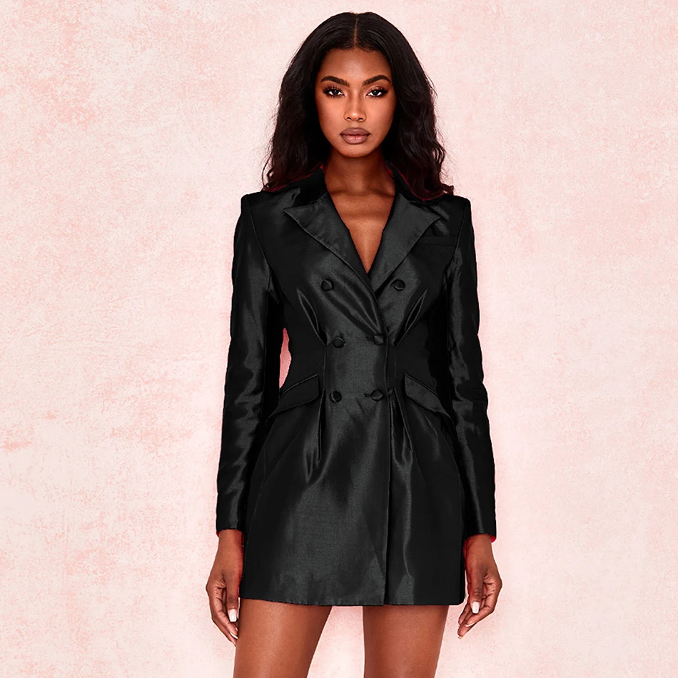 Женский элегантный Тренч с длинным рукавом облегающие вечерние пальто