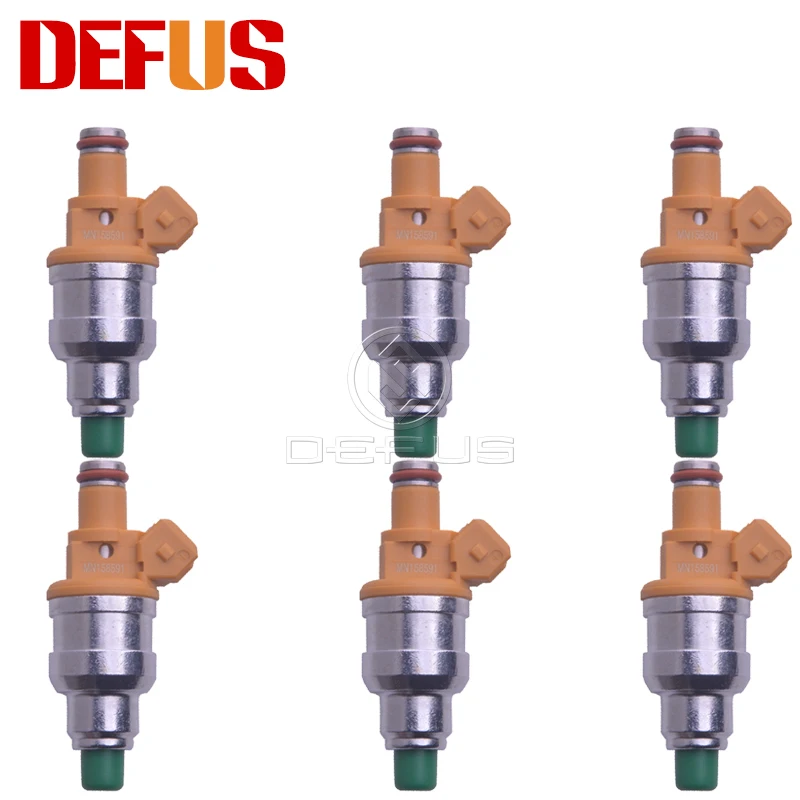 

DEFUS 6pcs OE MN158591 Fuel Injector Nozzle For Gasoline Petrol Engine Injection NEW For Mit subishi Motors Bico wtrysk paliwa
