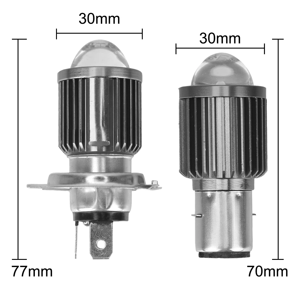 Лампа для мотоцикла LEEPEE светодиодная фара противотуманные фары CSP H4 BA20D с белым и