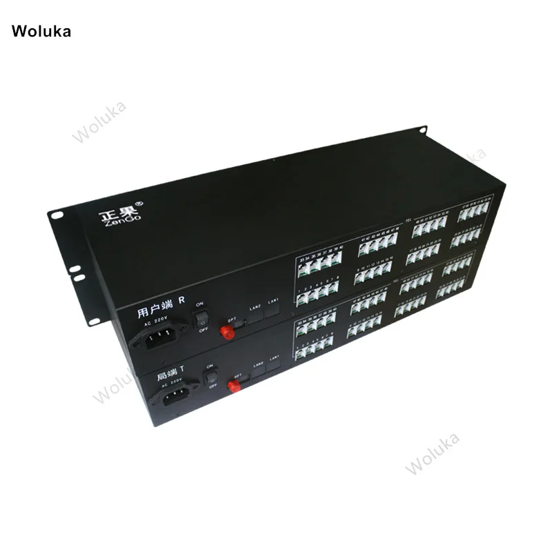 Телефонный оптический приемопередатчик 64 телефонная связь/PCM с голосом на