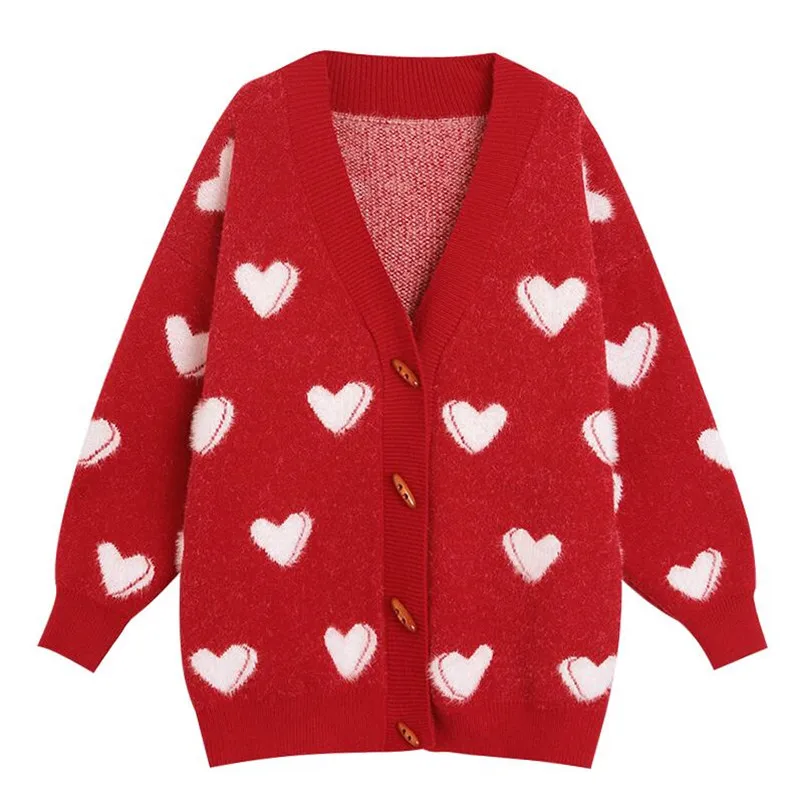 2019 зимний женский свитер и кардиганы с v-образным вырезом длинный рукав свободные