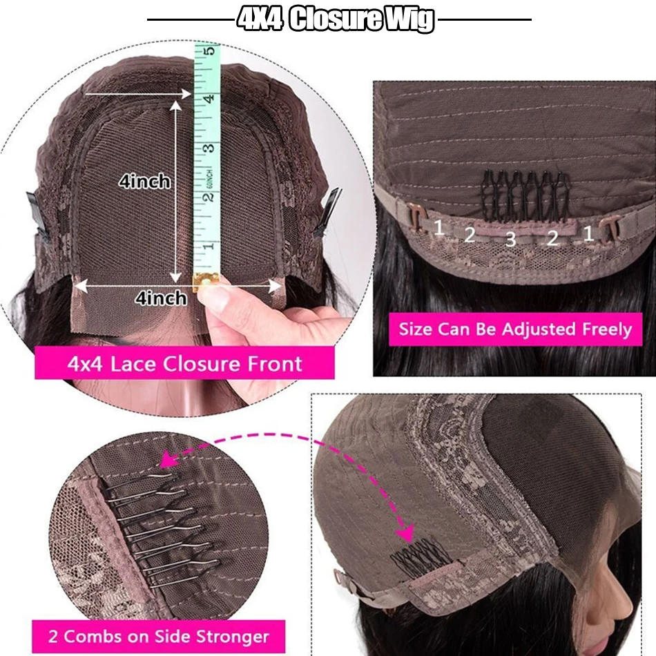 Yeswigs перуанские глубокие свободные волнистые пряди волос с закрытием 4 шнурка не