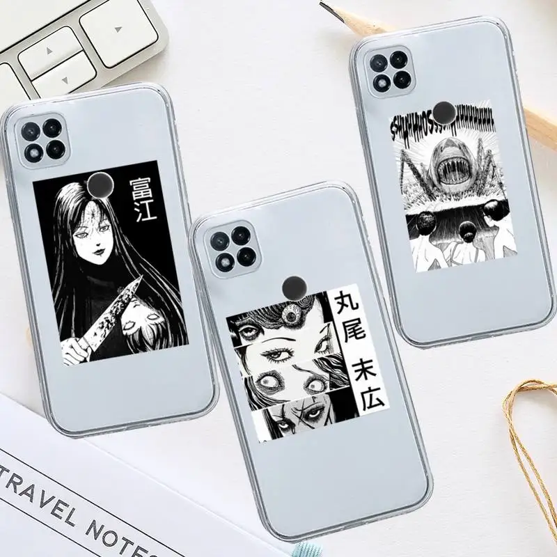 

Anime cartoon horror design Phone Case Transparent for Xiaomi redmi note 8 9 10 11 t lite pro ultra mix 4 k40