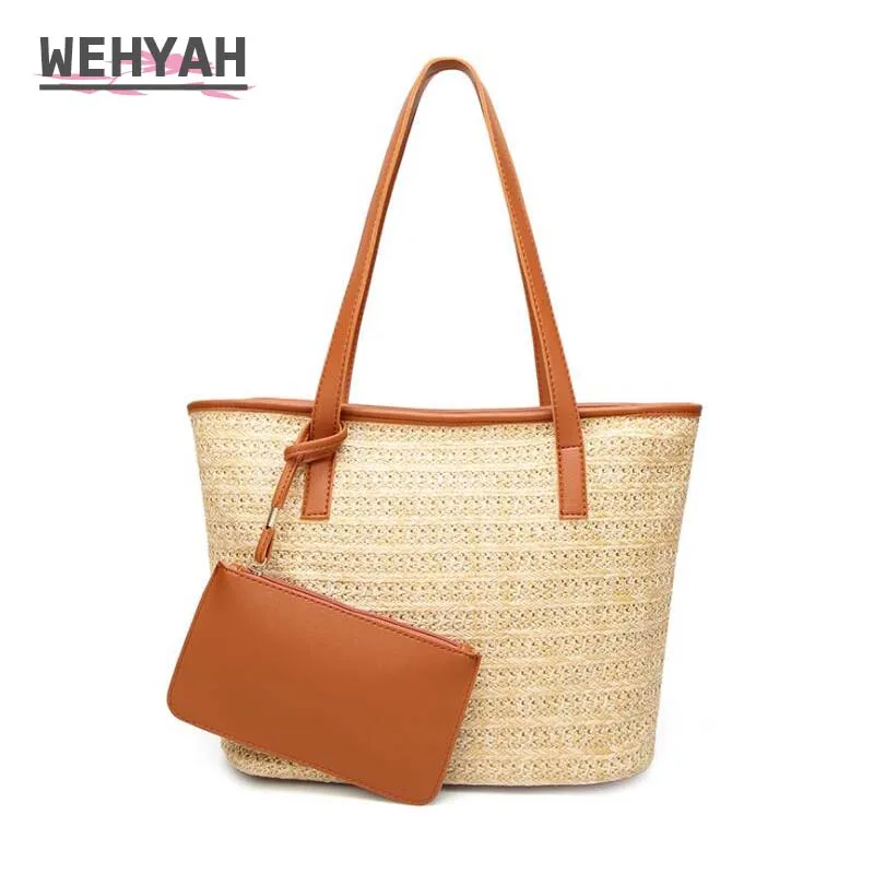 Wahyah Ротанговые сумки дизайнерские женские сумочки Плетеная соломенная сумка