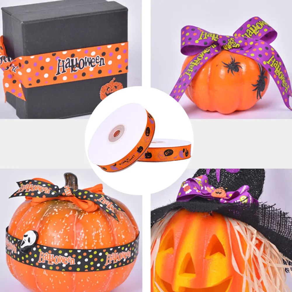 

1 Roll Patterns Wrapping Ribbon Printing Gift Packaging Ribbon