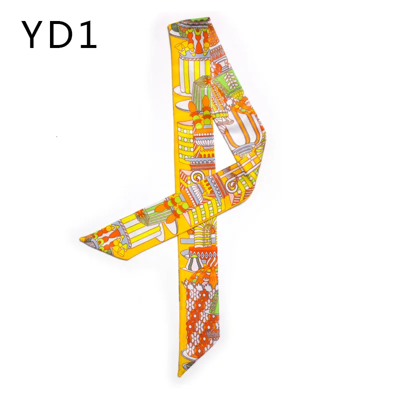 Роскошный брендовый шарф с принтом мороженого новый дизайн маленький женский