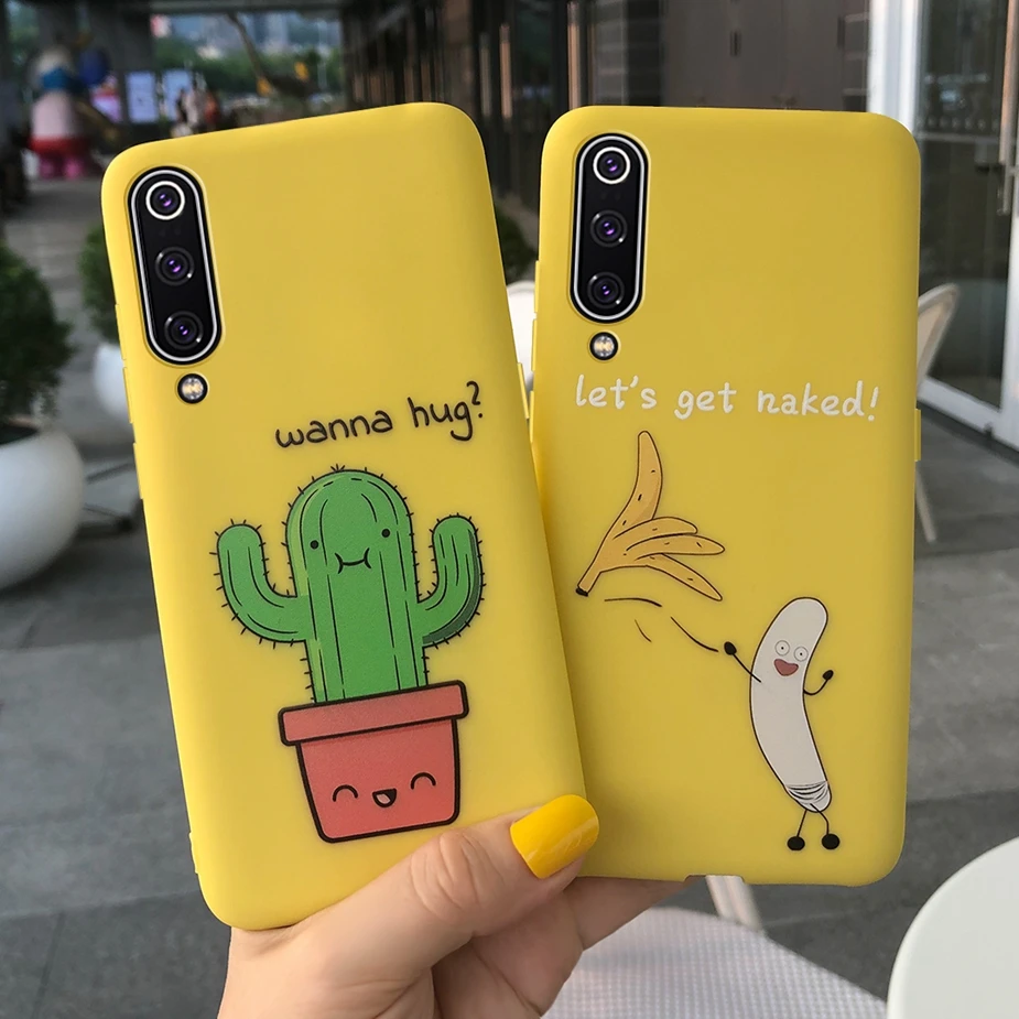 Милый силиконовый чехол с бананом для Xiaomi mi 9 se lite Ультратонкий из ТПУ задней