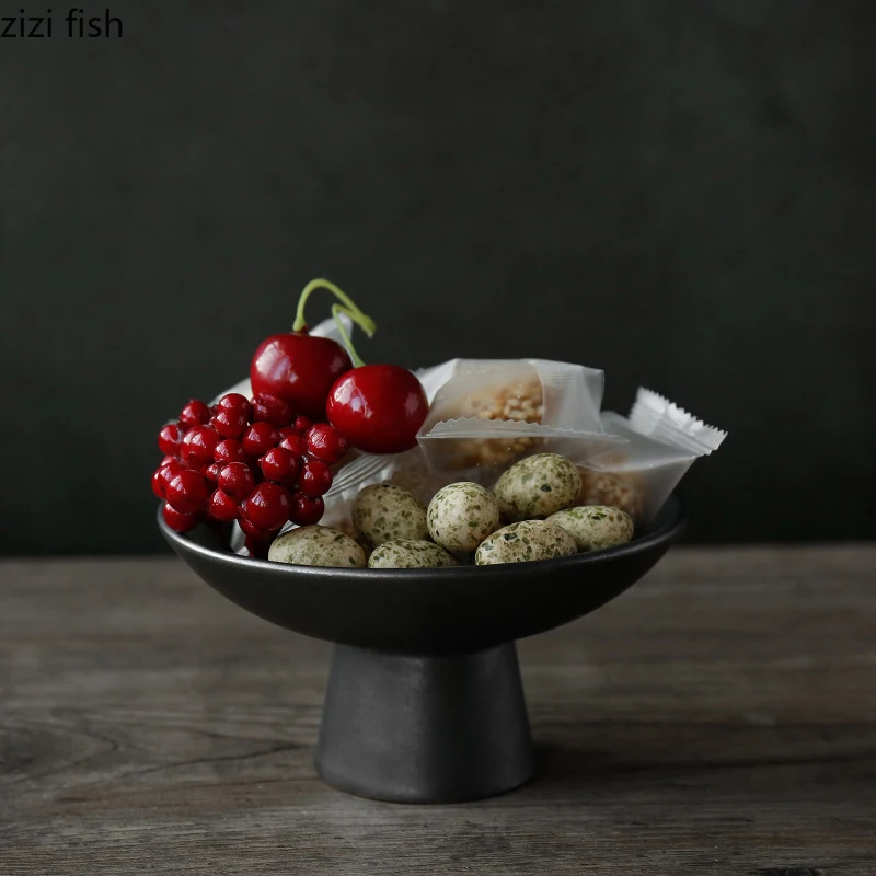Ceramic Fruit Plate Refreshment Home Coffee Table Snack Tray Dessert Living Room Tea Set Decoration Household Items | Дом и сад