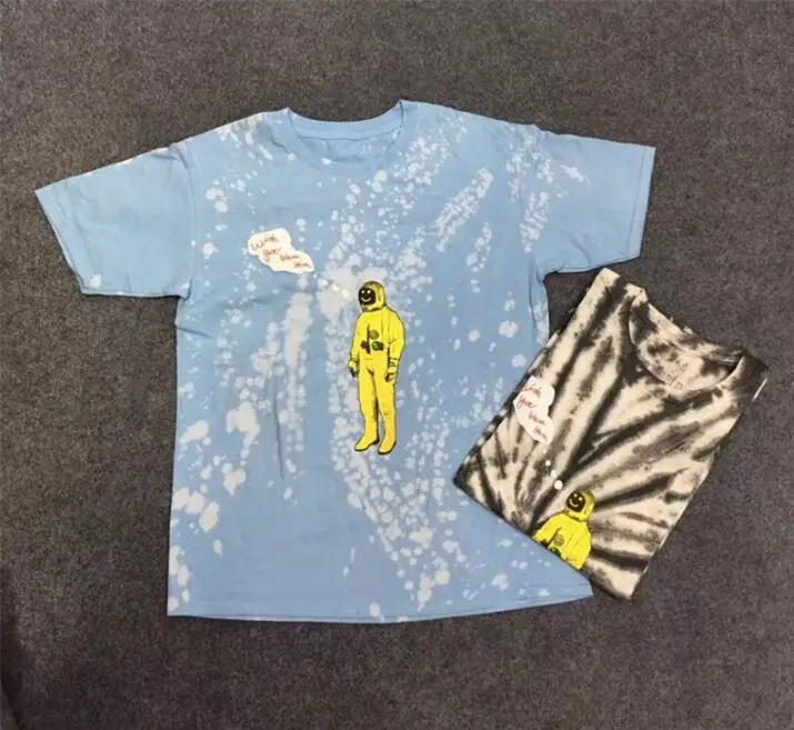 19SS Новый кактус с изображением Трэвиса Скотта Astroworld серповидная Футболка