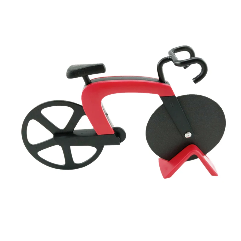 

Bicycle Pizza Cutter Wheel Stainless Steel Plastic Bike Roller Pizza Chopper Slicer Kitchen Gadget DIN889