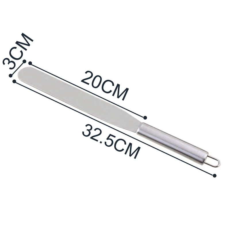 8 inch Straight Пластиковая тарелка для торта вращающаяся противоскользящая подставка для торта украшение стола для торта лопатка для торта DIY кухонный инструмент для выпечки - Цвет: 8 inch Straight