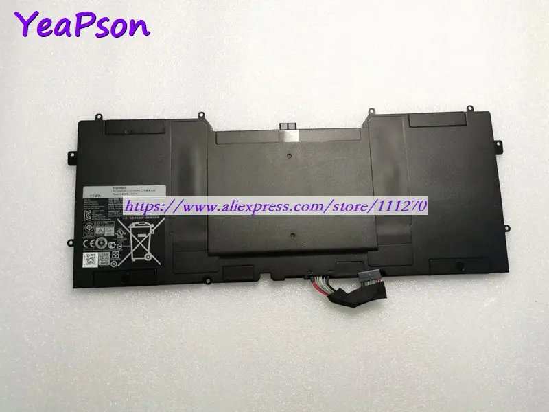 Ультрабук Yeapson C4K9V PKH18 WV7G0 7 4 В 55 Втч для Dell 13 L321X L322X XPS серия Series|Аккумуляторы