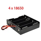 4x18650 серии чехол для аккумулятора 4*18650 Батарейный Блок 18650 Держатель с проводами 3,7 В серии подключения DIY
