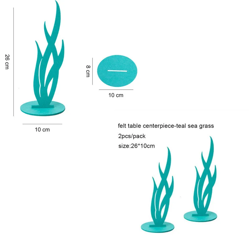 Набор из 2 предметов украшение в виде Русалочки для вечеринки войлочный стол под