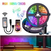 rgb 50502835 led strips light ribbon flexible diode smd room decoration luces lamp string tuya wifi compatible alexa controller