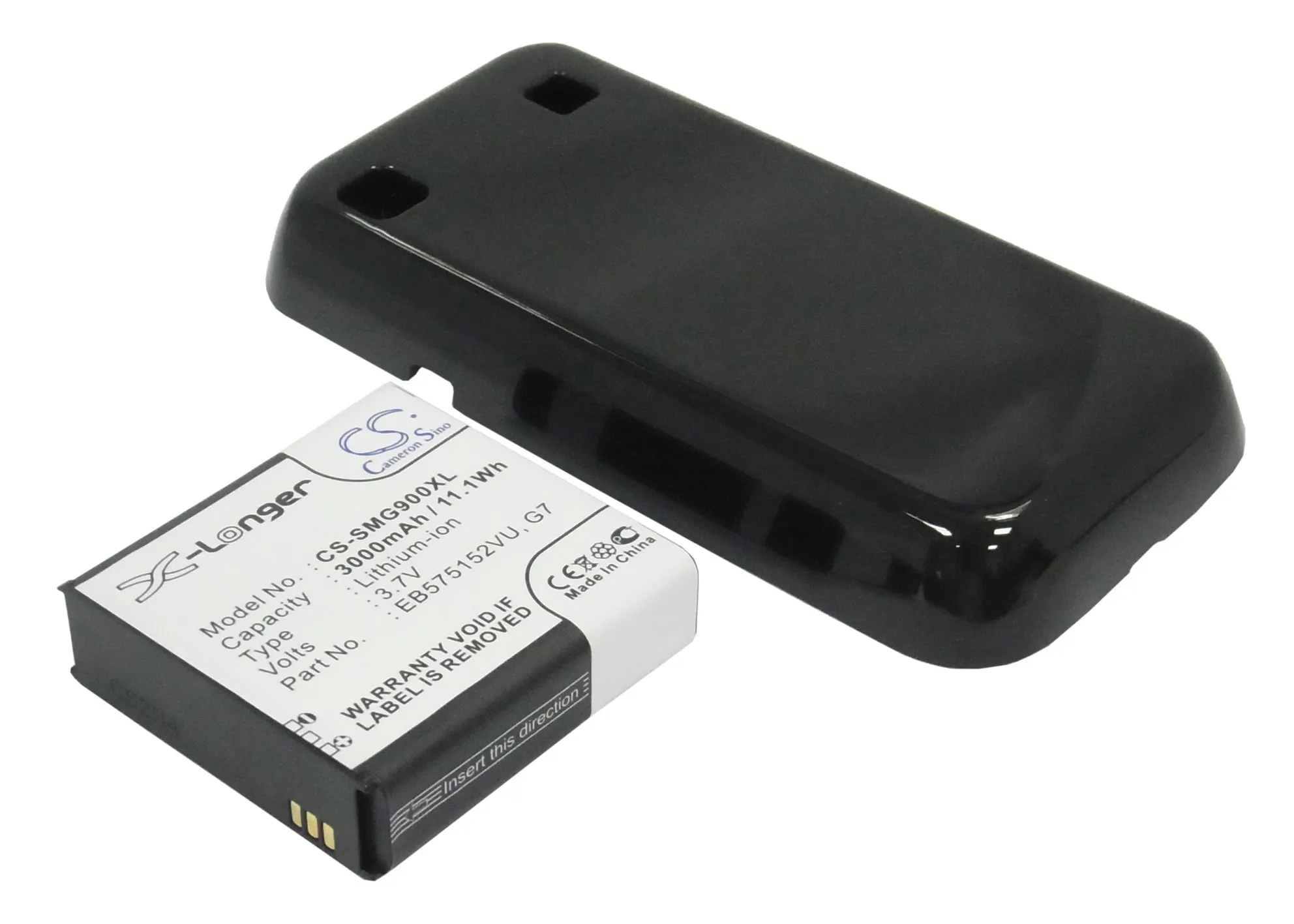 

CS 3000mAh/11.1Wh battery for Samsung Galaxy Plus, SGH-T959, SGH-T959W, Vibrant EB575152VU, G7