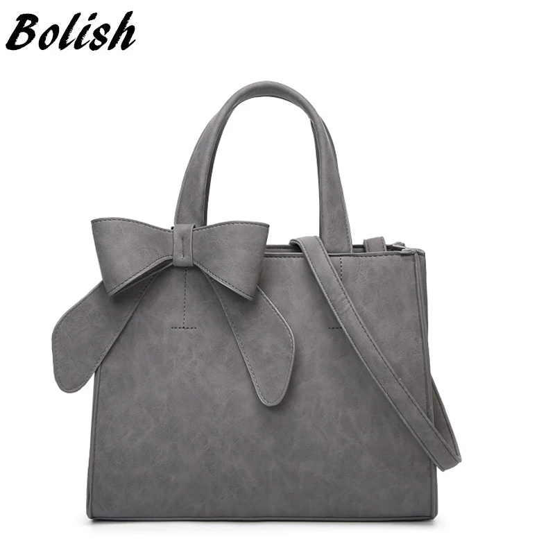 Bolish Прямая поставка винтажная сумка на плечо Женская Повседневная для покупок