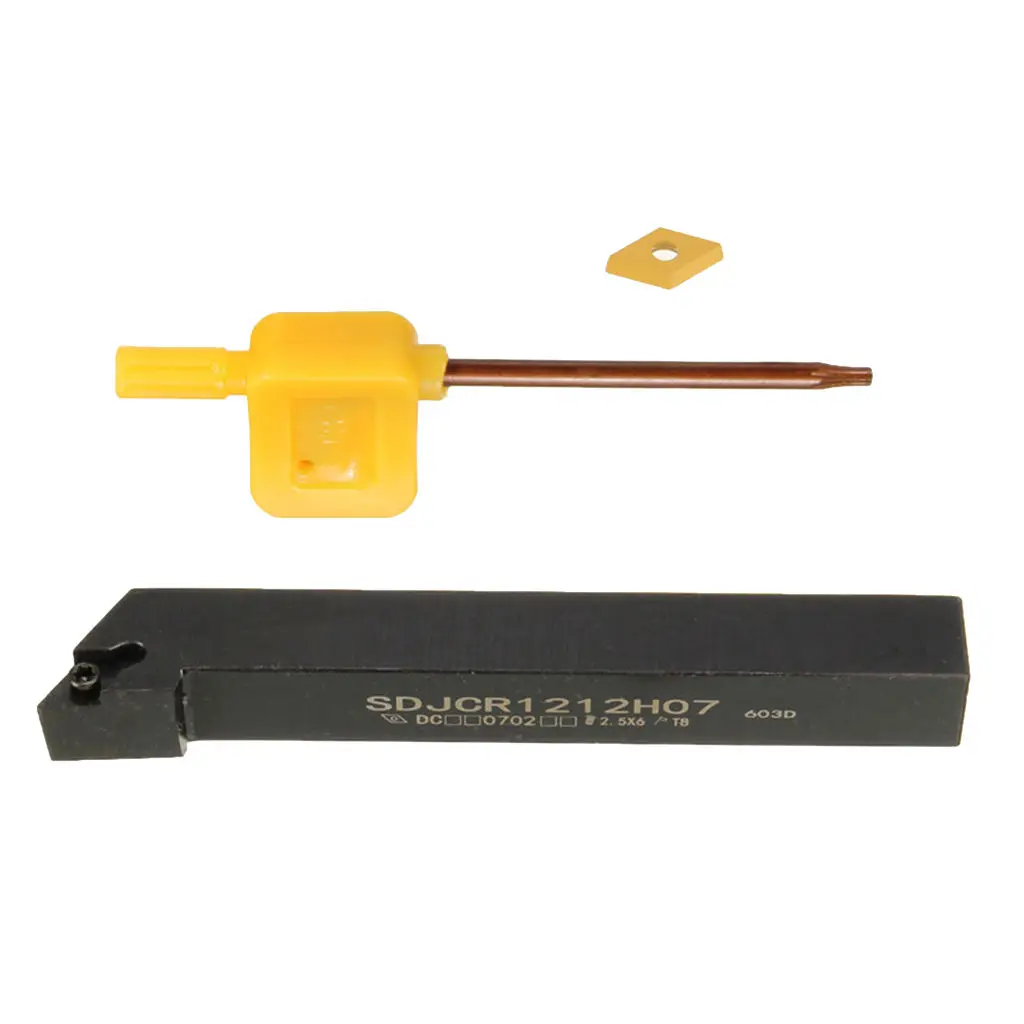 

3 Pcs CNC Metal Lathe Turning Tools Baring Bar + Carbide Inserts +Wrench Kit