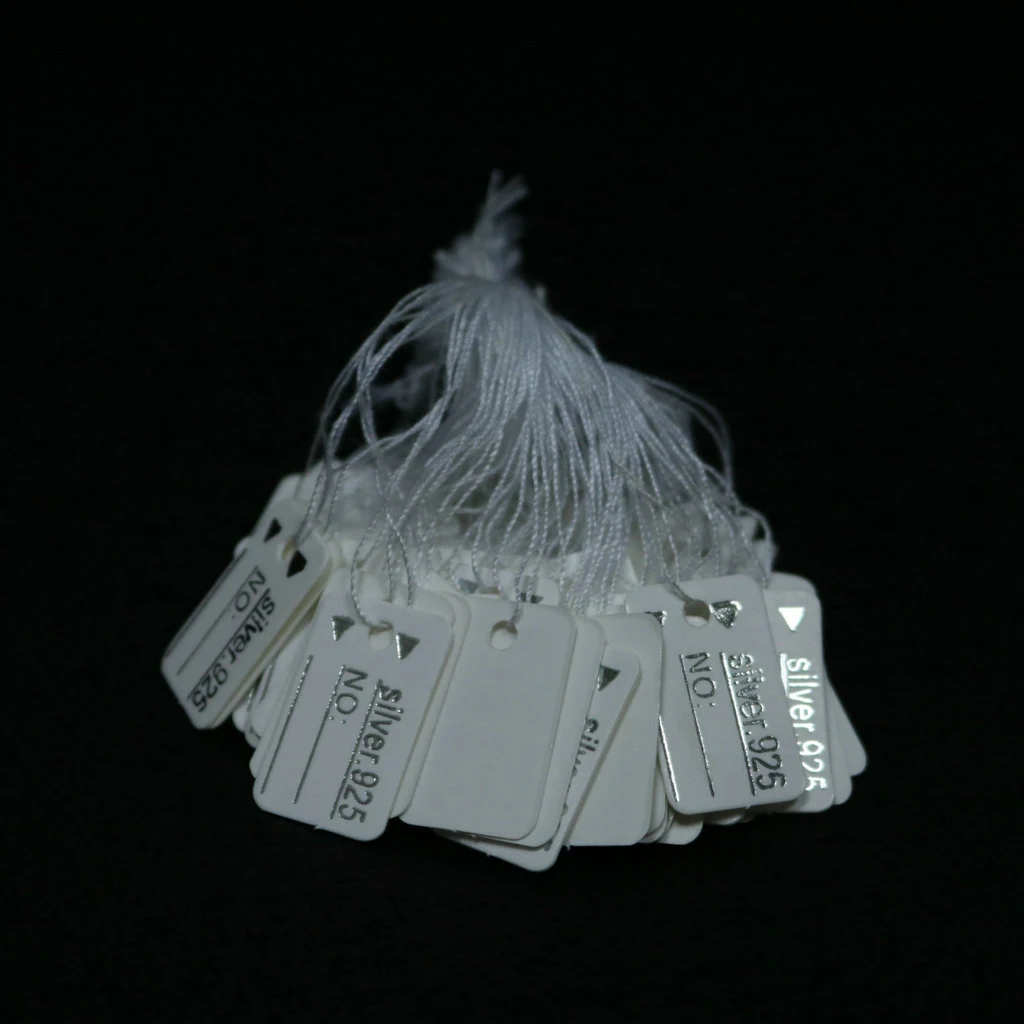 

segolike Маркировочные бирки для украшений золотые/серебряные 500 шт