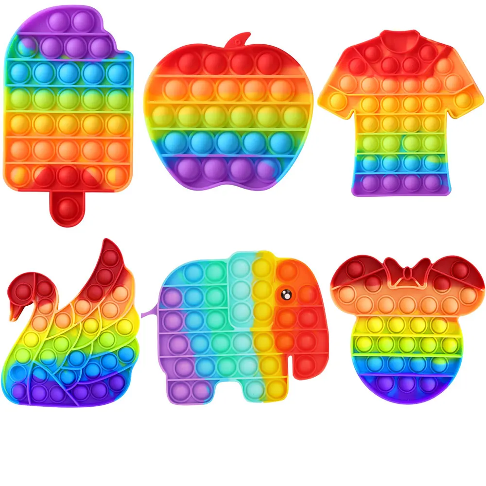 

Silicone Elephant Push Bubble Sensory Toy Anti-stress Relaxing Fidget Autism Toys Stress Relieve Special Needs Concentration